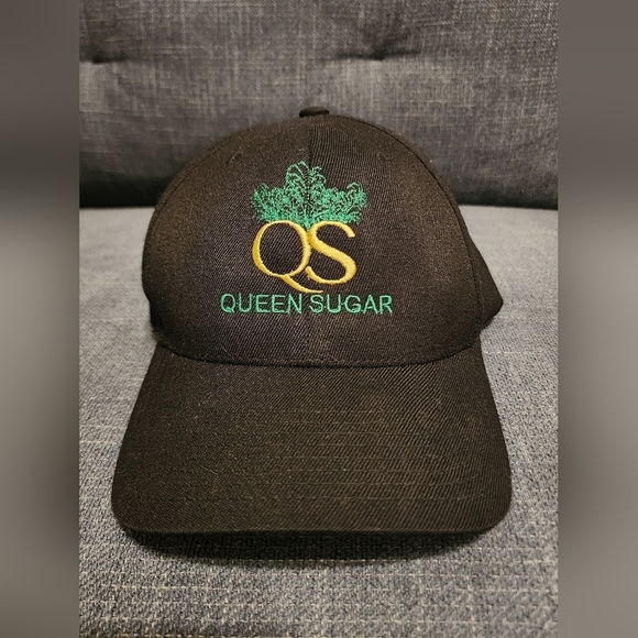 Lids Black Queen Sugar Crew Series Hat Green and Yellow Embroidery